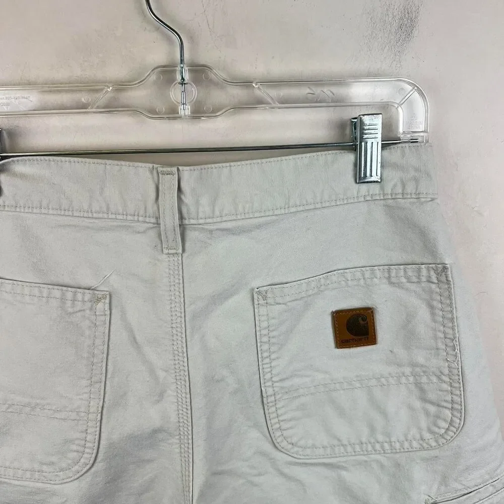 Carhartt B144 Put Carpent White Cargo Shorts  Size 30
